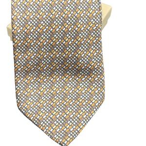 Italo Ferretti Tie, 3.5" 100% Silk, Hand Made in Italy  Geometric Luxury